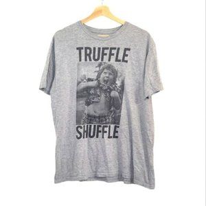 Goonies Truffle Shuffle gray graphic t shirt L